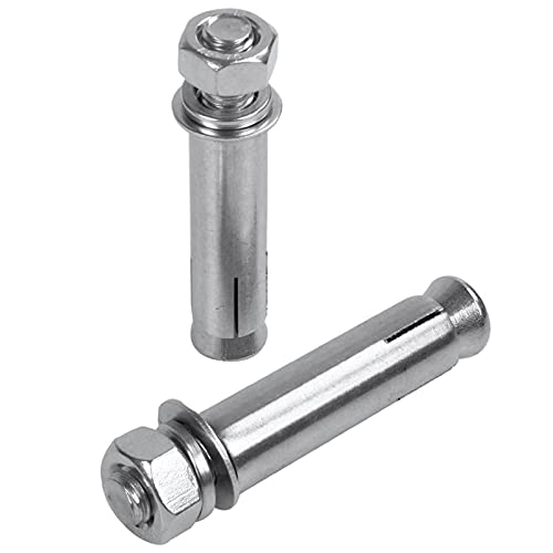 Expansion Screw, Stainless Steel Expansion Bolts, Screws, Screws,Expansion Bolts M8x60mm Wall Concrete Brick Expansion Screws Hook Anchor Bolts (Color : Silver) (Color : Silver) (Color : Silver)