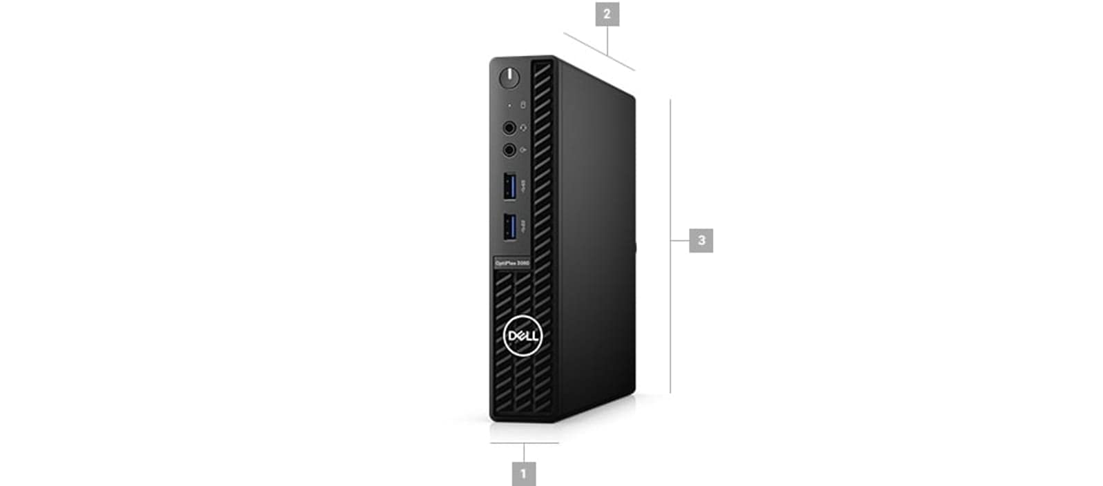 Dell Optiplex 3080 Micro Tower Desktop | Core i5-10500T - 256GB SSD Hard Drive - 8GB RAM | 6 cores @ 3.8 GHz Win 11 Pro Black (Renewed)