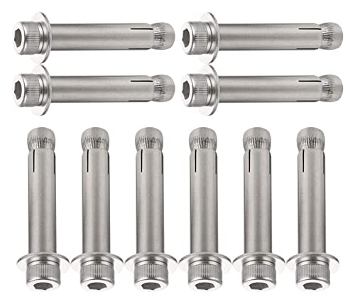 Expansion Screw, Stainless steel expansion bolts, screws, screws, Screw Diy Hardware Expansion Bolt - 304 Stainless Steel Extension Bolt Expansion Screw For Construction Fasteners (Color : M8*100 10pc