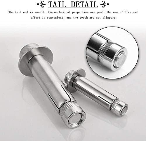 Expansion Screw, Stainless steel expansion bolts, screws, screws, Hardware Accessories - Expansion Bolt 304 Stainless Steel Sleeve Anchors for Household, Industrial, M10*120 4pcs (Color : M10*80 4pcs)