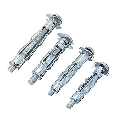 Expansion Screw, Stainless Steel Expansion Bolts, Screws, Screws,Expansion Bolts Hollow Wall Anchor Metal Setting with M4 M5 Mixed Screw Set Cavity Plasterboard Fixing Car Body Repair Tool