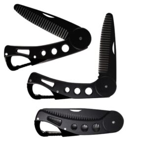 baixikly Stainless Steel Folding Beard Comb For Men, Mustache Comb Multifunctional Pocket Beard for Men Beard Mustache Stylin