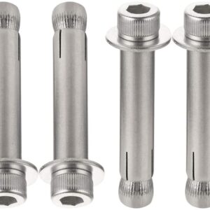 Expansion Screw, Stainless steel expansion bolts, screws, screws, Hardware Accessories - Expansion Bolt 304 Stainless Steel Sleeve Anchors for Household, Industrial, M10*120 4pcs (Color : M10*80 4pcs)