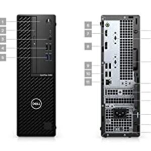 Dell Optiplex 3080 SFF Small Form Factor Desktop | Core i5-10500 - 512GB SSD Hard Drive - 16GB RAM - Nvidia GeForce GT 730 | 6 cores @ 4.5 GHz - 2GB DDR3 Win 10 Pro Black (Renewed)