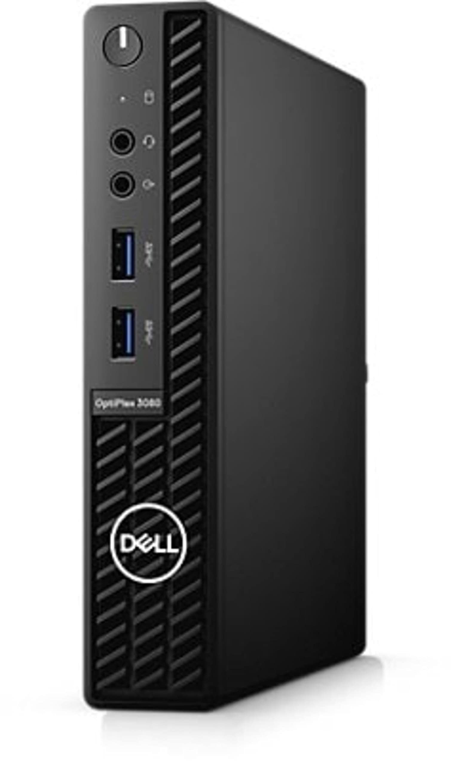 Dell Optiplex 3080 Micro Tower Desktop | Core i3-10100T - 256GB SSD Hard Drive - 16GB RAM | 4 cores @ 3.8 GHz Win 11 Pro Black (Renewed)