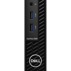 Dell Optiplex 3080 Micro Tower Desktop | Core i3-10100T - 256GB SSD Hard Drive - 16GB RAM | 4 cores @ 3.8 GHz Win 11 Pro Black (Renewed)