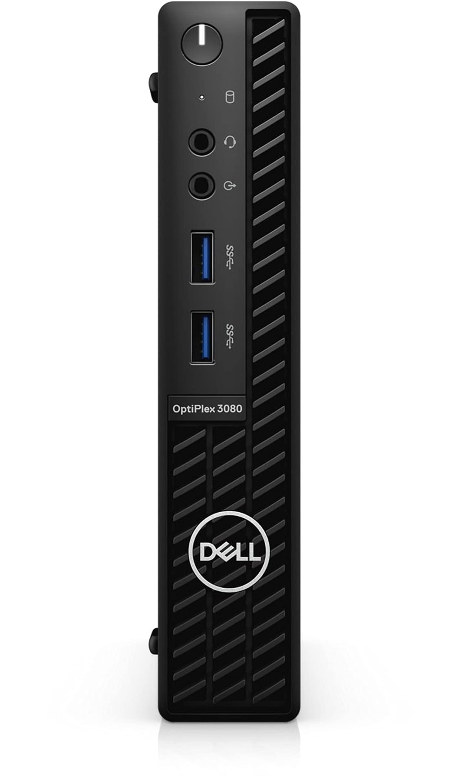 Dell Optiplex 3080 Micro Tower Desktop | Core i3-10100T - 256GB SSD Hard Drive - 16GB RAM | 4 cores @ 3.8 GHz Win 11 Pro Black (Renewed)