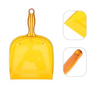 Cabilock Transparent Trash Bin Whisk Broom Compact Dustpan Cleaning Tool Household Garbage Shovel Heavy Duty Pan Home Hand Held Shovel Handle Dustpan Handheld Dustpan Home Shovel Plastic