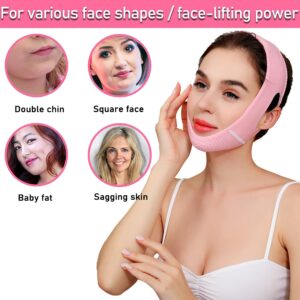 V line Lifting Mask Double Chin Reducer - Double Chin Eliminator - Face Lifting Belt, Face Slimmer,Chin Strap For Double Chin For Women, Face Belt, Tightening Skin Preventing Sagging Face Lift Tape