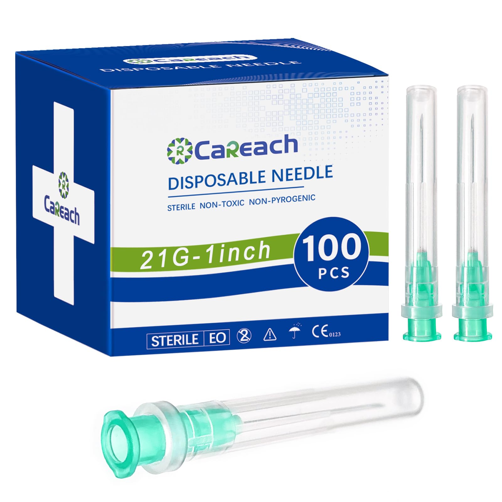 Careach 100pcs 21 Ga 1inch for Industrial Lab Accessories, Measuring and Refilling Inks