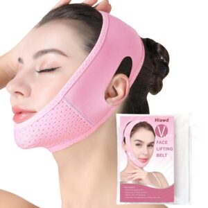 v line lifting mask double chin reducer - double chin eliminator - face lifting belt, face slimmer,chin strap for double chin for women, face belt, tightening skin preventing sagging face lift tape