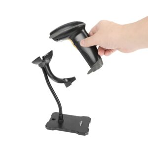 UNIDEEPLY Goose Neck Hands Free Adjustable Barcode Scanner Stand for Bar Code Readers Gun Desk Support Holder Mount Only