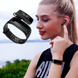 #4tW177 Y3P Smart Bracelet Bluetooth Headset 2 in 1 Heart Rate Men's and Women's Sports Watch Pedometer