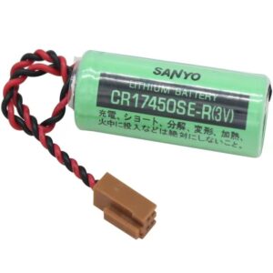 EVA (8-Pack) 3V 2500mAh PLC Battery for SANYO CR17450SE-R A98L-0031-0012, FANUC CNC with Plug,