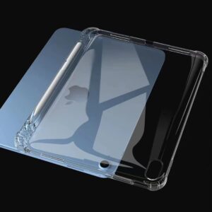 SFFINE Clear Case for New iPad 10th Generation 10.9-inch 2022,Slim Soft Flexible Lightweight TPU Gel Silicone Case Cover Skin with Pencil Holder for iPad 10.9" 10th Gen 2022 (Transparent)