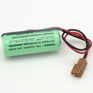 EVA (8-Pack) 3V 2500mAh PLC Battery for SANYO CR17450SE-R A98L-0031-0012, FANUC CNC with Plug,