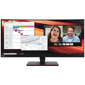 Lenovo ThinkVision P34W-20 34" UW-QHD Curved Screen WLED LCD Monitor - 21:9 - Raven Black - 34" Class - (IPS) Technology - 3440 x 1440 -1.07 Billion Colors - 300 Nit - (Renewed)