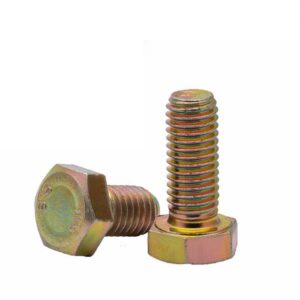 (50pcs) Full Teeth Carbon Steel zinc Plating Outer Hexagonal Bolt,Suitable for Mechanical Fixed Electrical.M6x60mm