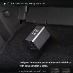 JOWUA 3 Port USB HUB with DashCam Reader Compatible with Tesla Model 3, Model Y Glovebox, Support OTG, 3X USB-A Port Support USB 3.0