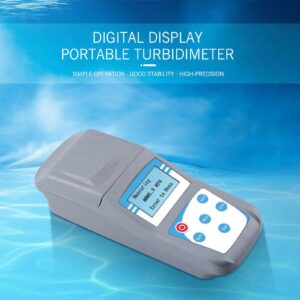 Handheld Digital Turbidity, with Backlit LED Display, High Accuracy Clear Display, Exquisite Workmanship, Portable Turbidimeter for Swimming, Laboratory, Water Works