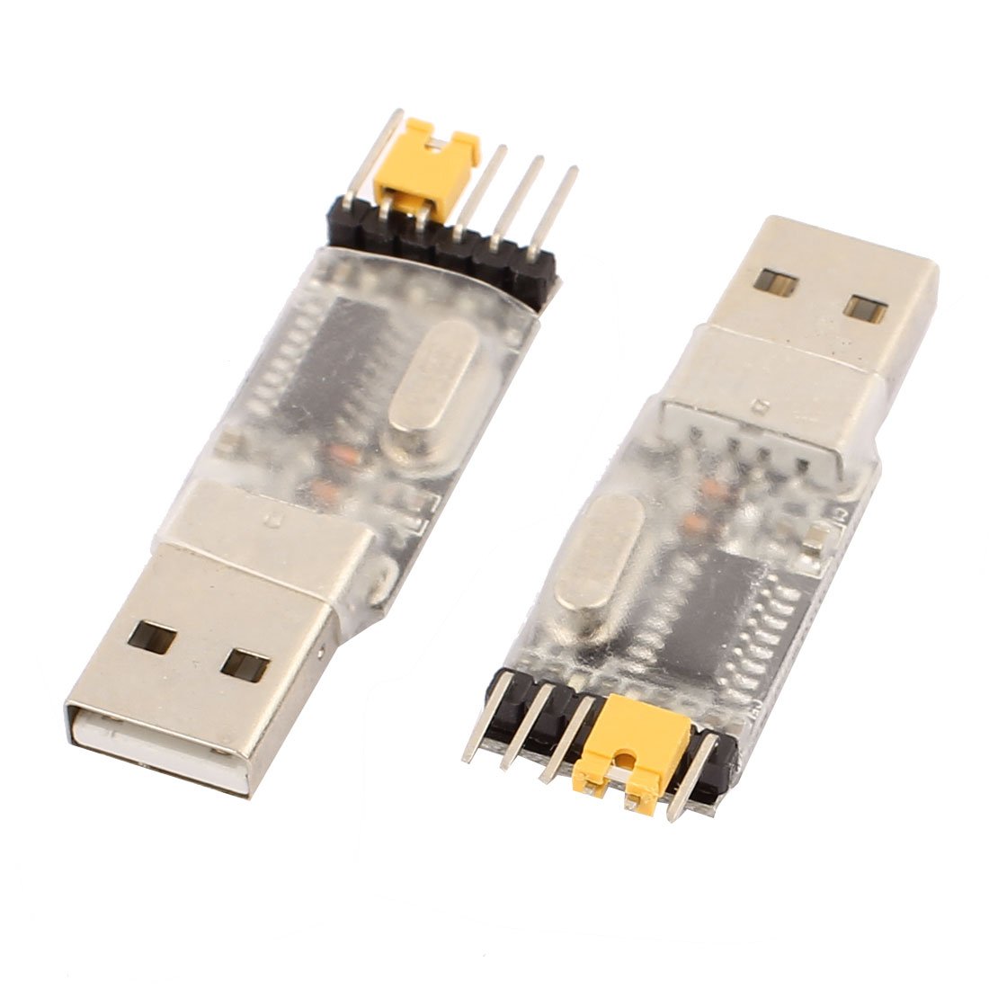 Qtqgoitem USB 2.0 Type A Male to TTL 5 Pin Sensor Module Board 2Pcs (model: e43 6ec 2e9 23b 062)