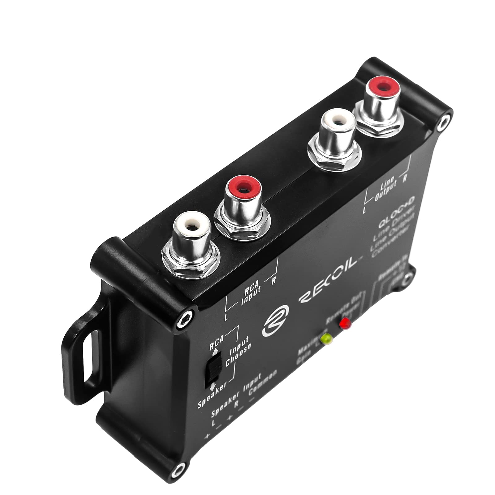 Recoil LOCD Active 2-Channel Line Output Converter Line Driver 2-in-1, 10V Line Output Signal with Auto Sense Remote Turn-on