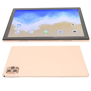 PUSOKEI Android 12 Tablet 10 inch, MT6889 8 Cores Tablet PC, 6GB RAM 128GB ROM, 8MP Front 20MP Rear Camera, 1920x1200 HD Full Screen, 2.4G 5G WiFi, 8800mAh, Bluetooth 5.0 Touch, Dual Speakers(Gold)