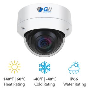 GW Security 4K 8MP Outdoor/Indoor PoE IP Microphone Smart AI Dome Security Camera (GW8533MIC)