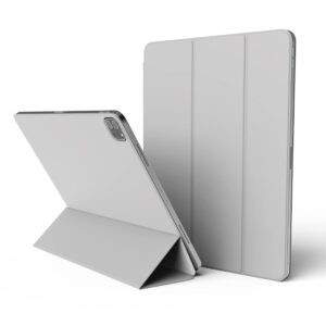 elago Case for iPad Pro 12.9 6th, 5th,4th Generation and iPad Air 13 (M2) -iPad Case with Magnetic Attachment to Metal Materials,Compatible with Apple iPad Pencil and elago’s Pencil case (Light Grey)