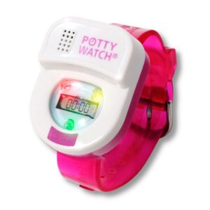 Potty Time: The Original Potty Watch | Water Resistant, Toilet Training Aid, Warranty Included. (30, 60 or 90 Min Automatic Timers Plays Music & Flashing Lights for Fun & Gentle Reminders) Pink & Blue