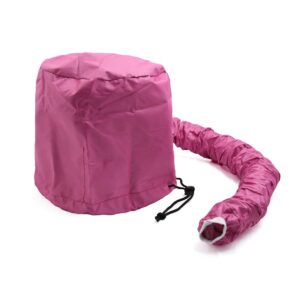 qtqgoitem pink polyester portable hair drying styling soft bonnet hood blow dryer connect cap (model: 904 95b 03b 8de 049)