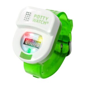 Potty Time: The Original Potty Watch | Water Resistant, Toilet Training Aid, Warranty Included. (30, 60 or 90 Min Automatic Timers Plays Music & Flashing Lights for Fun & Gentle Reminders)Blue & Green