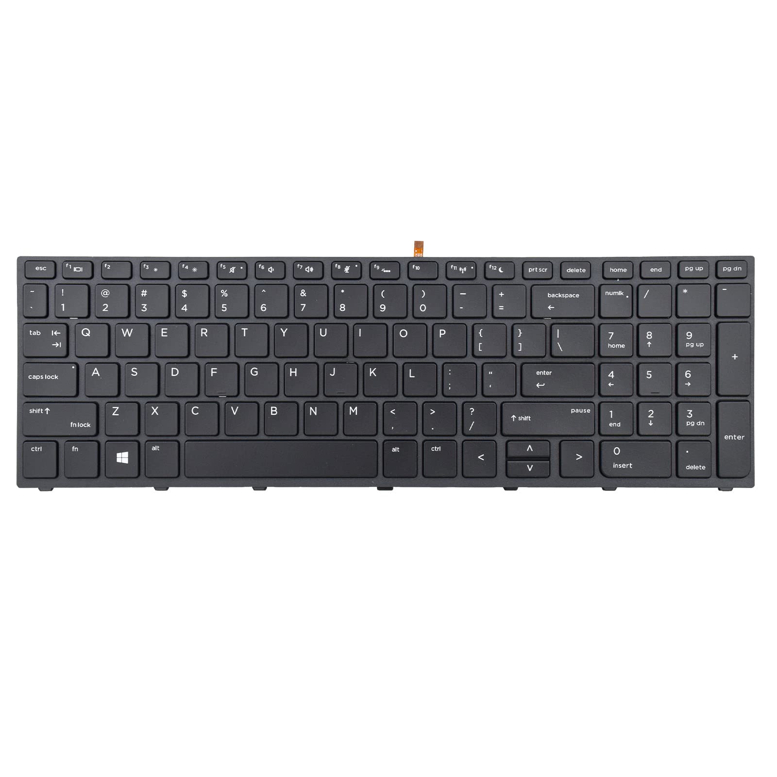 TLBTEK Backlight Keyboard Replacement Compatible with HP ProBook 450 G5 455 G5 470 G5 Series Laptop L01028-001 L01027-001