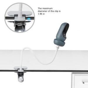 HOLACA Flexible Clip Mount for Owlet Cam 2 and Owlet Cam Baby Monitor Camera Stand with 1/4 Threaded Hole and Adjustable 360 Degree Mount for Crib Nursery(with Base Connect)