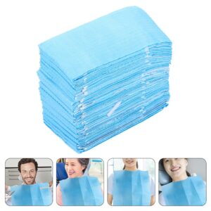 minkissy 240 Pcs Tie Scarf Bibs Disposable Cheek Tooth Bibs Teeth Bibs Patient Bibs Adult Disposable Bibs Beauty Protective Bibs Non-woven Fabric Shop Towel Protection