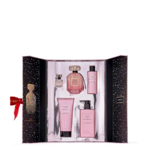 Victoria's Secret Bombshell Eau de Parfum 5 Piece Gift Set: 3.4 oz. Mini Eau de Parfum, Body Wash, Body Lotion, & Luminous Body Lotion