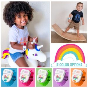 Potty Time: The Original Potty Watch | Water Resistant, Toilet Training Aid, Warranty Included. (30, 60 or 90 Min Automatic Timers Plays Music & Flashing Lights for Fun & Gentle Reminders)Blue & Green