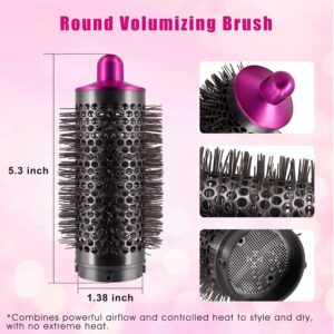 Round Volumizing Brush for Dyson Airwrap Hair Styler Limp Flat Hair Volumizer Attachment Tool, Part No. 969489-01 970750-01