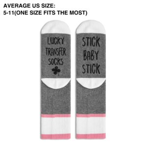 Lucky Transfer Socks Stick Baby Stick, IVF Socks Gift For Women Size 5.5-11, Pregnancy Maternity IVF Gifts -A49