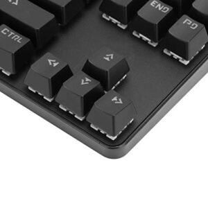 CCYLEZ 87 Keys Mechanical Keyboard, Wired USB Entertainment Gaming Keyboard, Mixed Light Computer Accessories 919(Black)