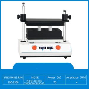 HFBTE Lab Multi-Tube Vortexer Mixer Scientific Laboratory Vortex Mixer Shaker Multiple Tubes with DC Brushless Motor Speed Range 100 to 2500 RPM Foam Rack 50xφ18mm Test Tube φ18-φ21mm 20ml