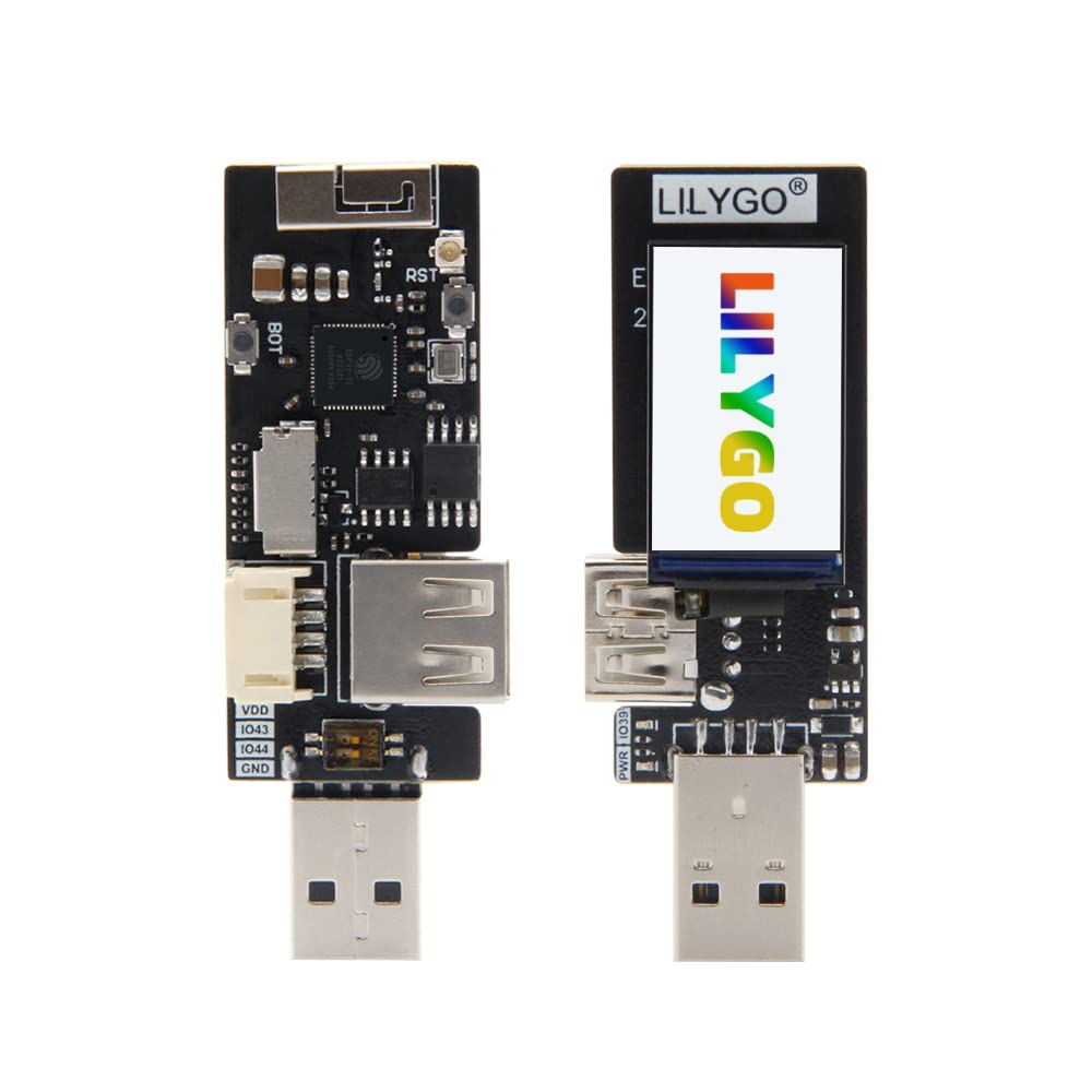 LILYGO T-Dongle ESP32-S2 Wireless WiFi Module OTG Interface 1.14 inch LCD Display Support TF Card TTGO Development Board