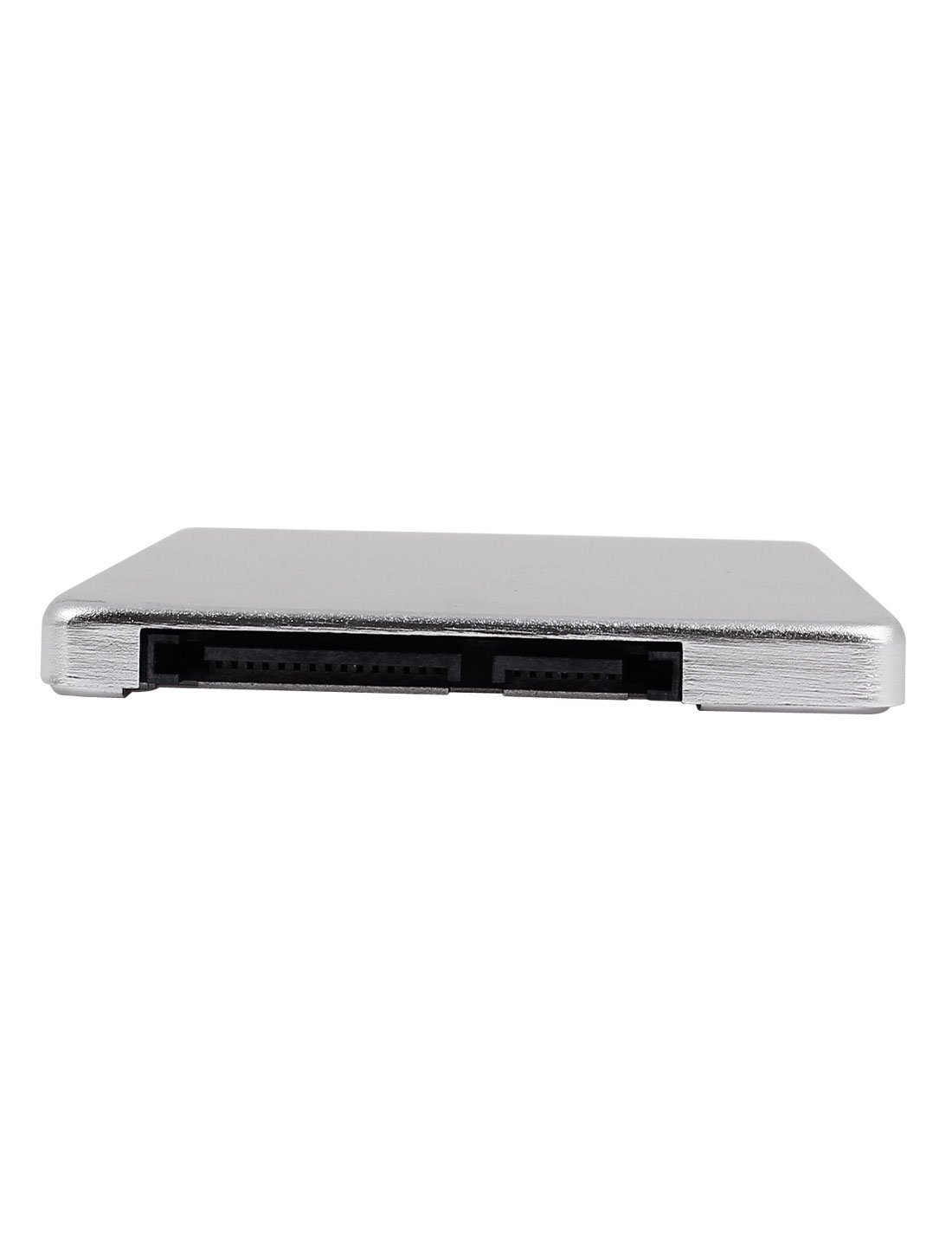 Qtqgoitem Card Slot Mini PCI-E mSATA SSD to 2.5 Inch SATA Hard Drive Silver Tone (Model: d8b 6e6 c9f c96 09b)