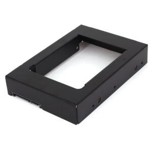 Qtqgoitem 2.5" to 3.5" SSD Mounting Bracket Adapter for PC Computer Holder Black (model: 6bf 1b6 985 5bf 856)