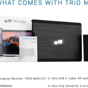 Mobile Pixels Trio Max 14.1in FHD 1080p USB Portable Laptop Monitor Extender 101-1004P01 Renewed