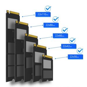 GLOTRENDS PA41 Quad M.2 NVMe to PCIe 4.0 X16 Adapter Without PCIe Bifurcation Function, Support 22110/2280/2260/2242/2230 Size (PCIe Bifurcation Motherboard is Required)