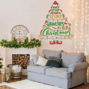 Wall Decals Stickers, Tree Sign Holiday Wall Decor, Winter Farmhouse Home Kitchen Decorations Bedroom Art Gift