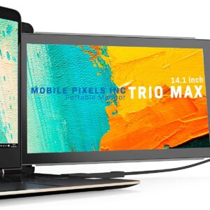 Mobile Pixels Trio Max 14.1in FHD 1080p USB Portable Laptop Monitor Extender 101-1004P01 Renewed