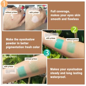 Eyeshadow Primer White Eye Shadow Primer Liquid Matte Eye Primer Waterproof Long Lasting Uniform Color Rendering Eyeshadow Primer for Women Oily Lids Eyeshadow Makeup-White