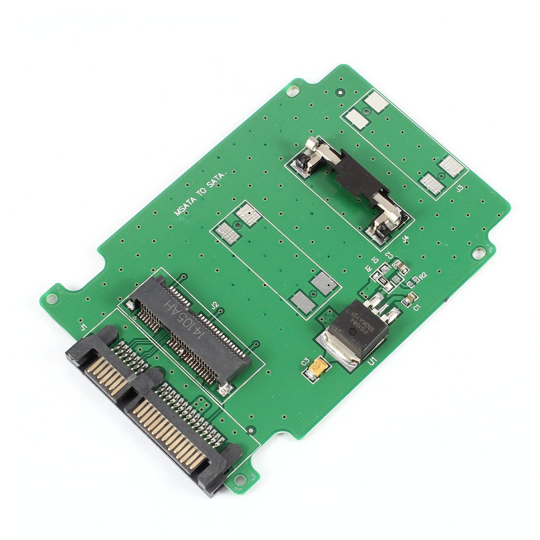 Qtqgoitem mSATA SSD to 7+15Pin SATA 2.5" HDD Card Adapter for Laptop (Model: 16c 664 5a8 66b b19)